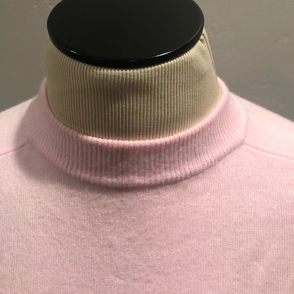 Vintage super soft pink mock neck sweater - Picture 3 of 5